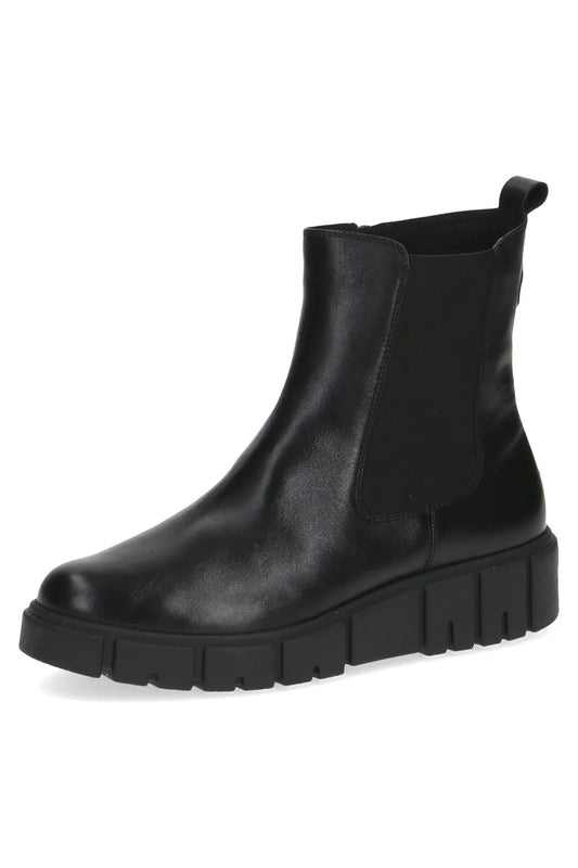 Caprice Women's 9-25411-41 Leather Ankle Boots Black