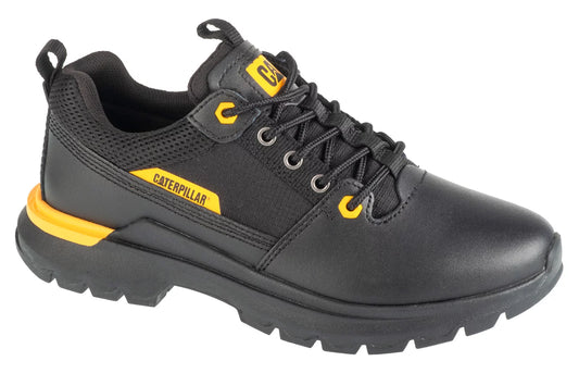 CAT Caterpillar Men's P726090 Colorado Sneaker Low Leather Shoes Black/Yellow
