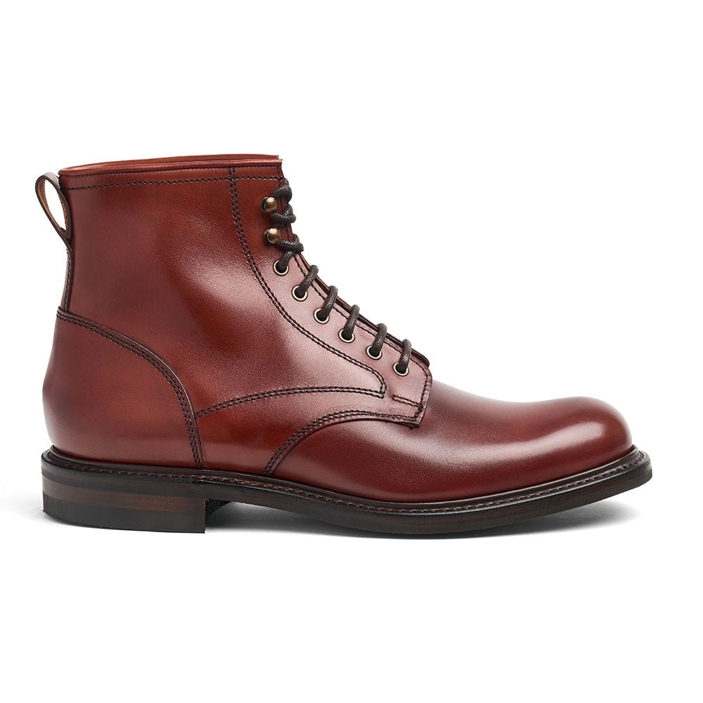 Joseph Cheaney Men's Jaxson II Leather Derby Boots Dark Leaf Brown