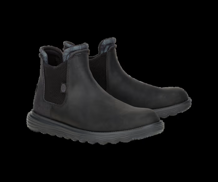 Hey Dude Men's Branson Classic Mid Boots Black
