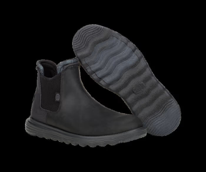 Hey Dude Men's Branson Classic Mid Boots Black