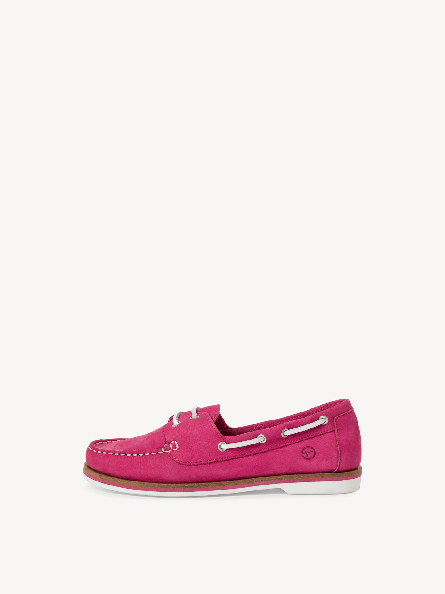 Tamaris Women's 1-23616-42 Leather Moccasin Shoes Fuxia Pink