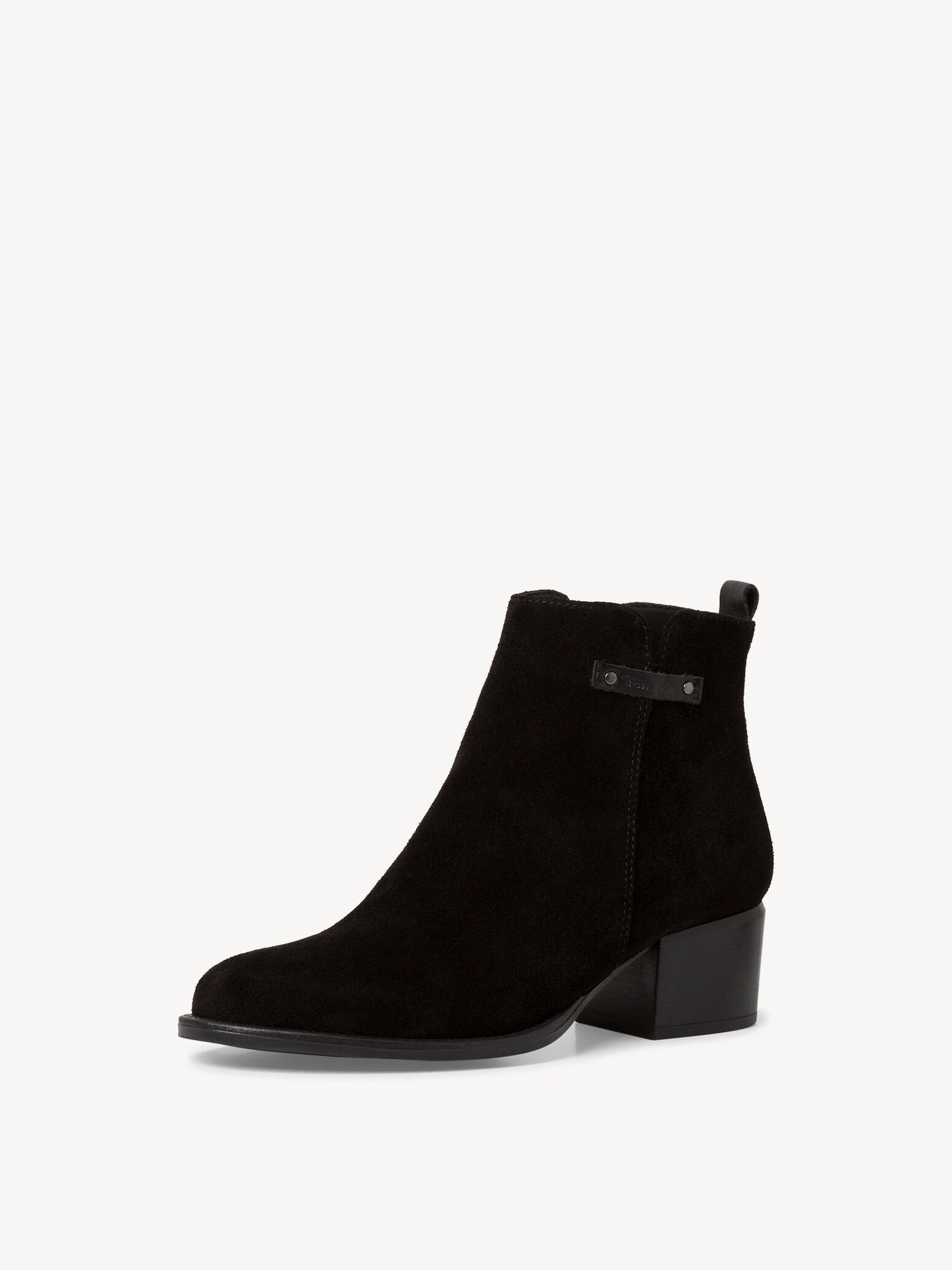 Tamaris Women's 1-25018-41 Leather Ankle Boots Black