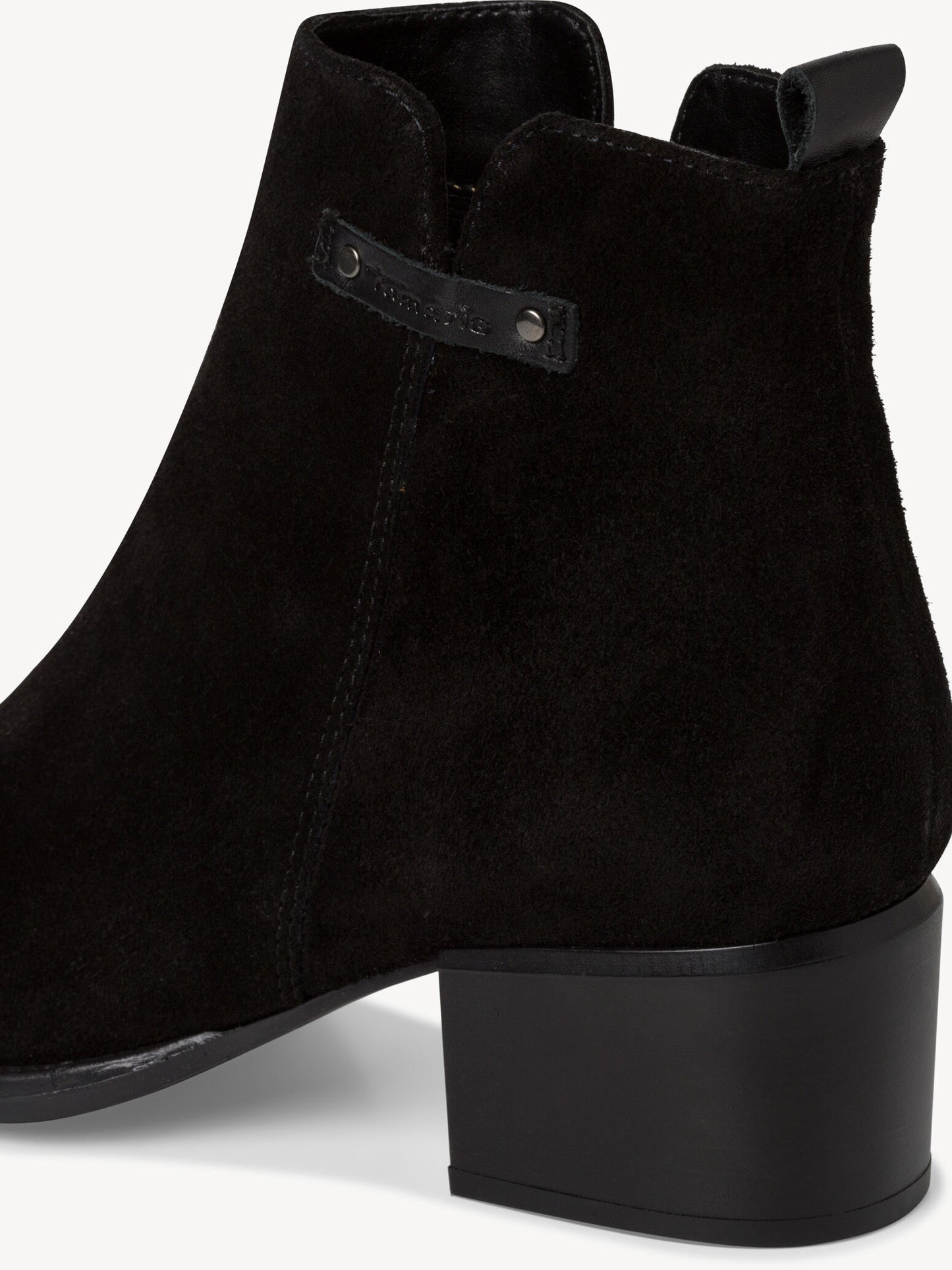 Tamaris Women's 1-25018-41 Leather Ankle Boots Black
