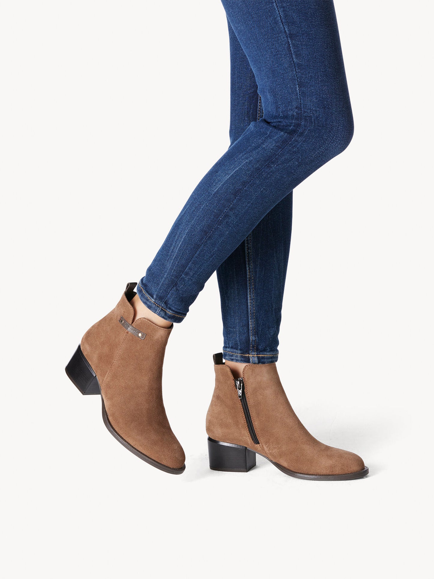 Tamaris Women's 1-25018-41 Leather Ankle Boots Muscat Brown