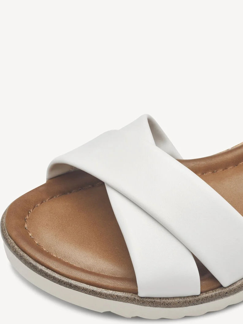 Tamaris Women's 1-28106-42 Heeled Sandals White