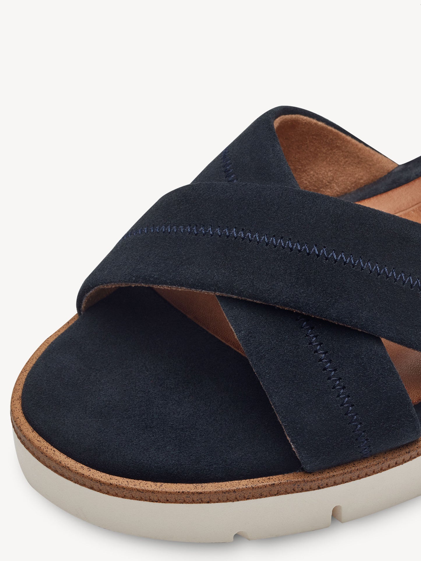 Tamaris Women's 1-28202-42 Heeled Leather Sandals Navy Blue