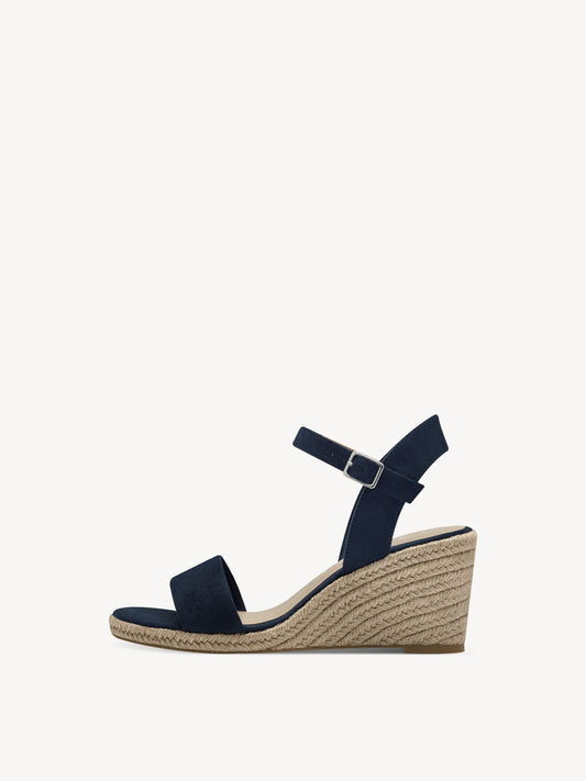 Tamaris Women's 1-28300-42 Wedge Heel Sandals Navy Blue