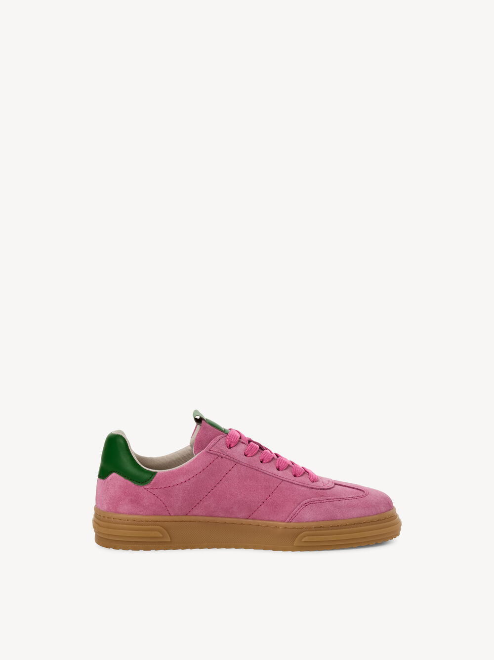 Tamaris Women's 1-23788-42 Leather Lace-Up Sneakers Rose Pink