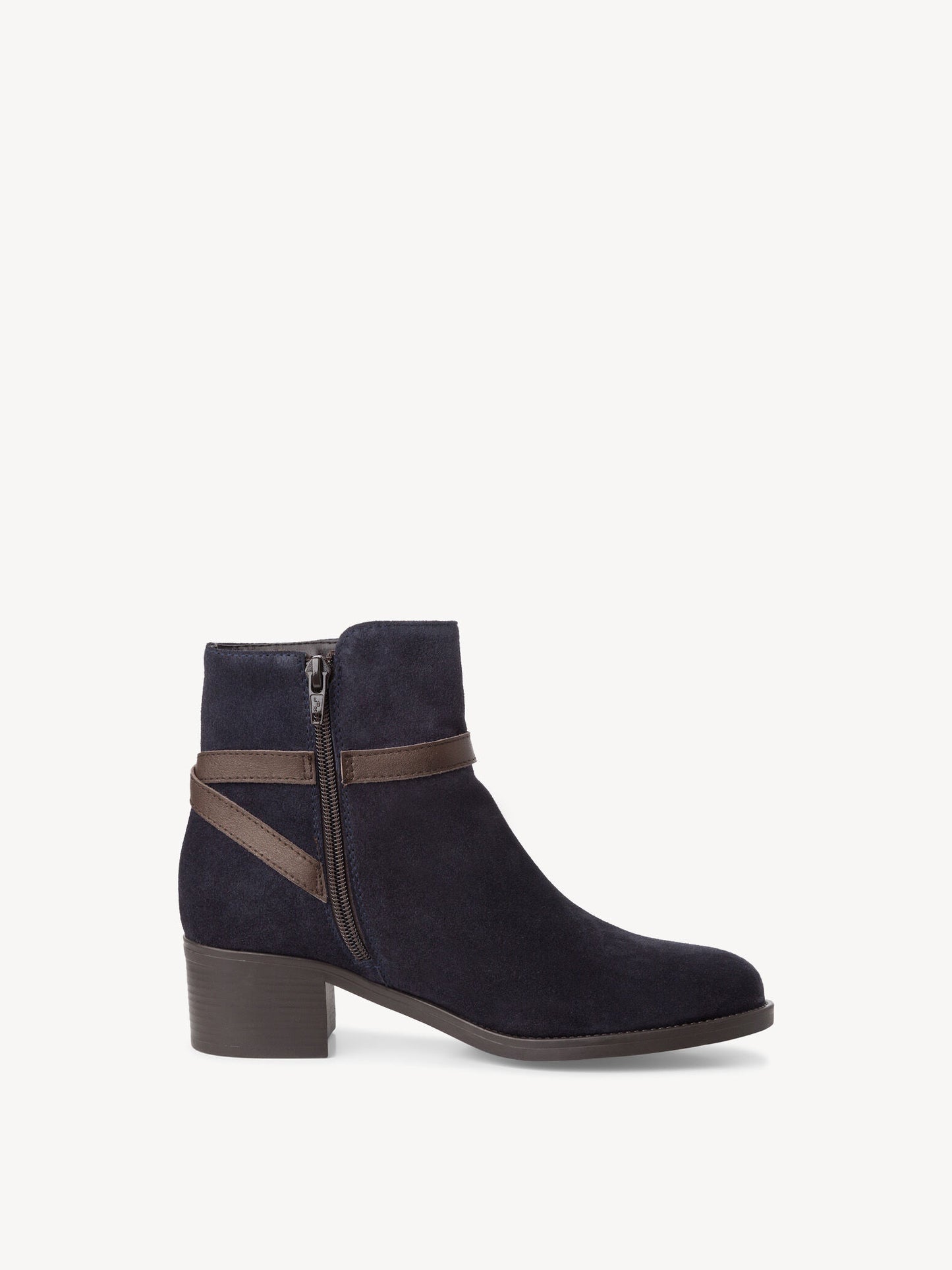Tamaris Women's 1-25017-41 Leather Ankle Boots Navy Blue