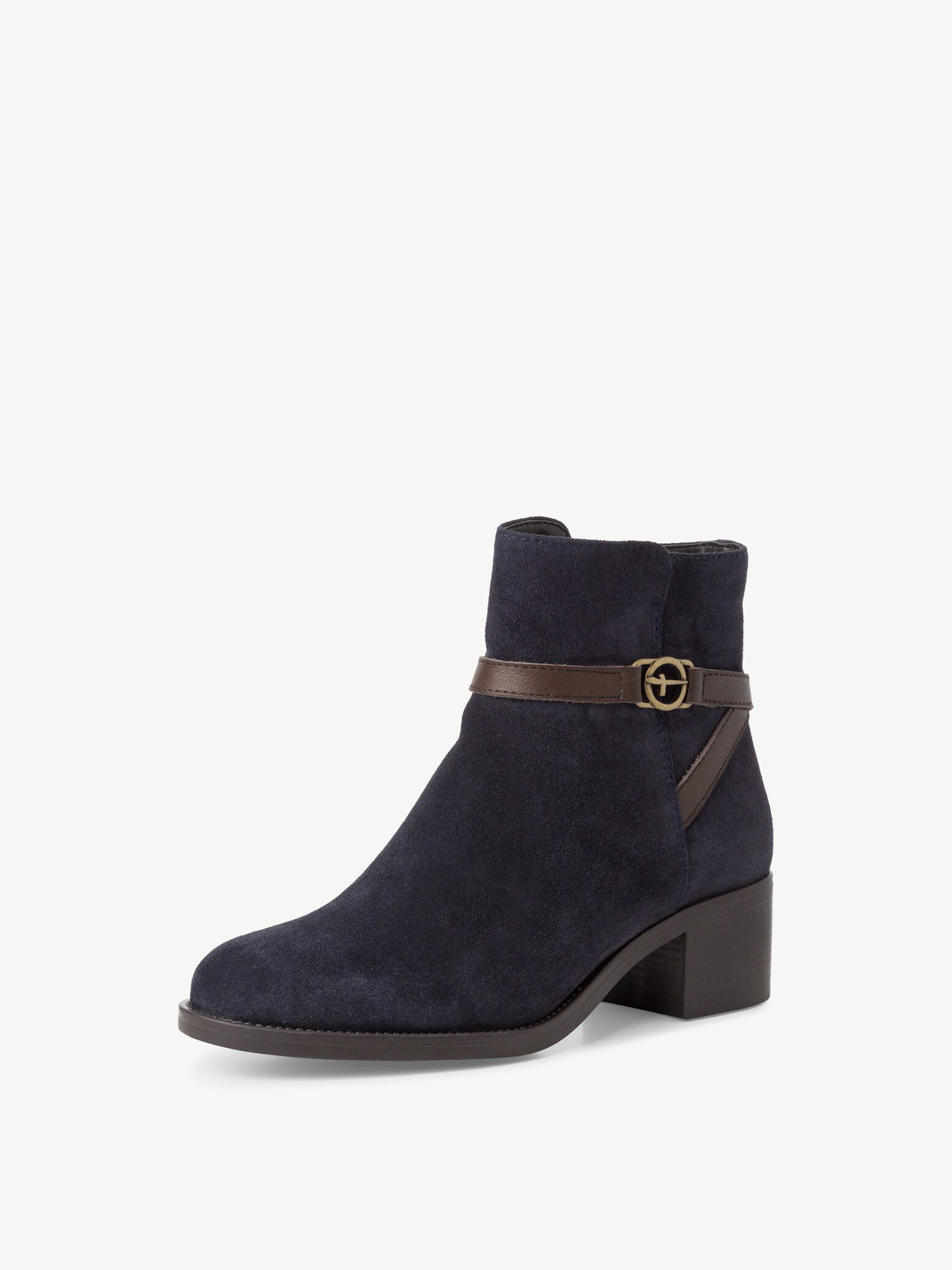 Tamaris Women's 1-25017-41 Leather Ankle Boots Navy Blue