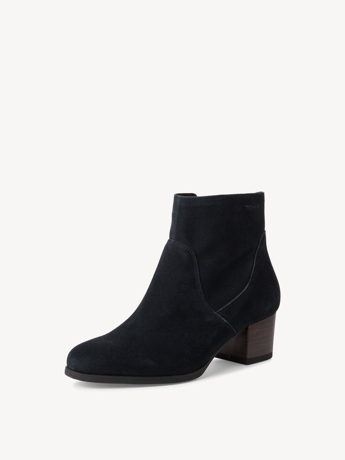 Tamaris Women's 1-25032-43 Leather Ankle Boots Navy Blue