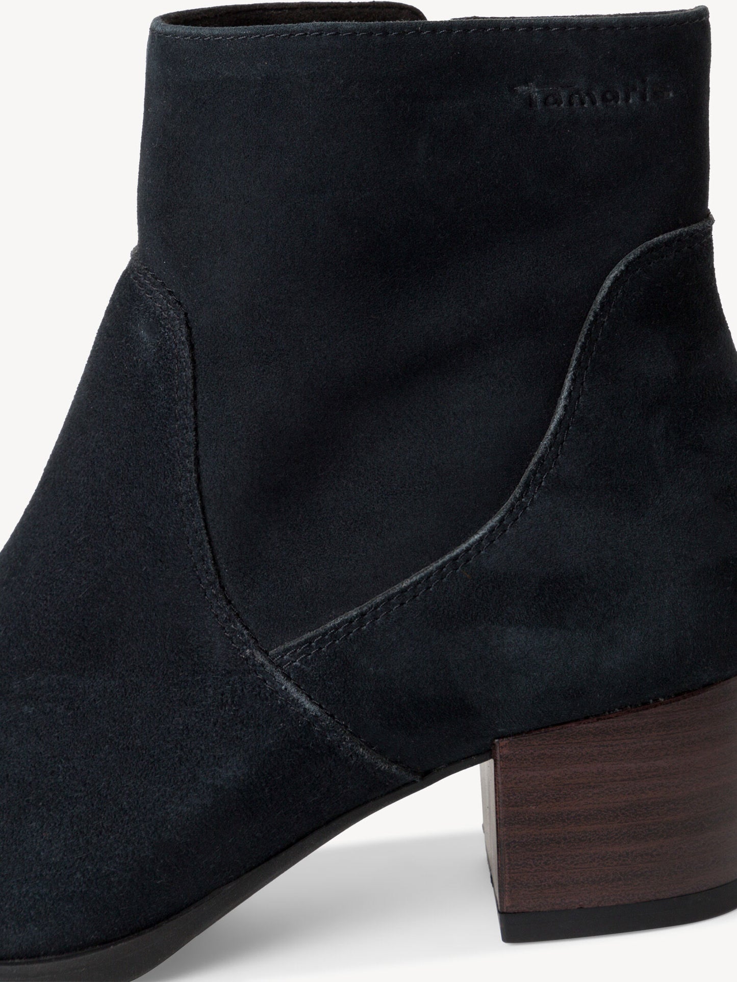 Tamaris Women's 1-25032-43 Leather Ankle Boots Navy Blue