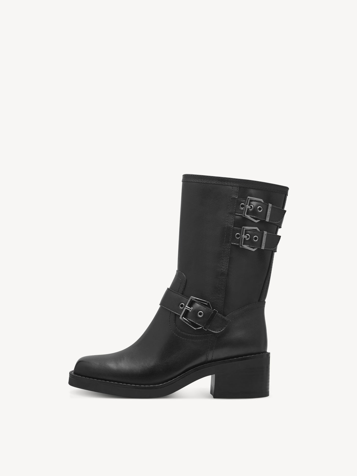 Tamaris Women's 1-25390-43 Leather Ankle Boots Black
