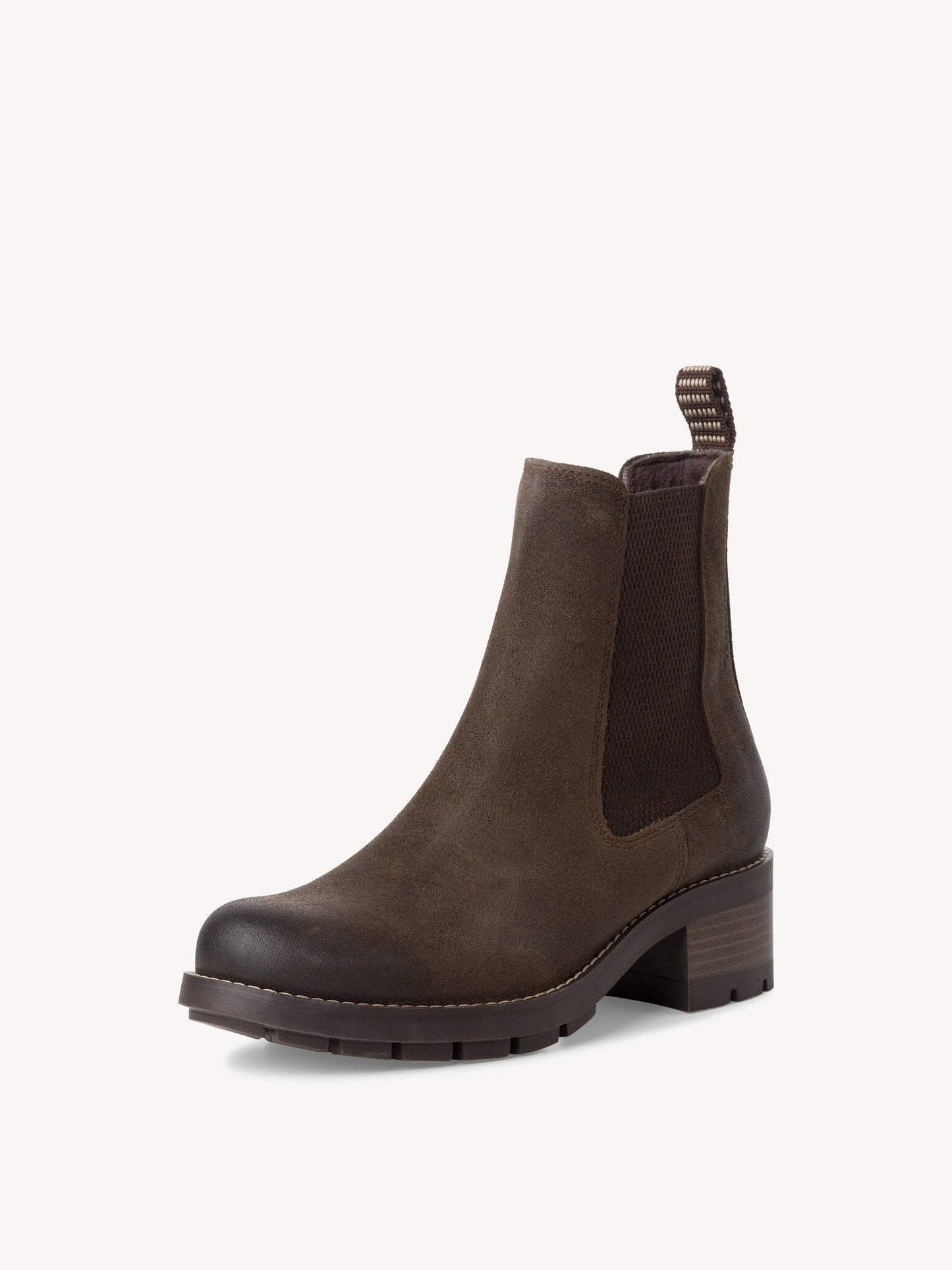 Tamaris Women's 1-25490-43 Leather Chelsea Boots Mocca Brown