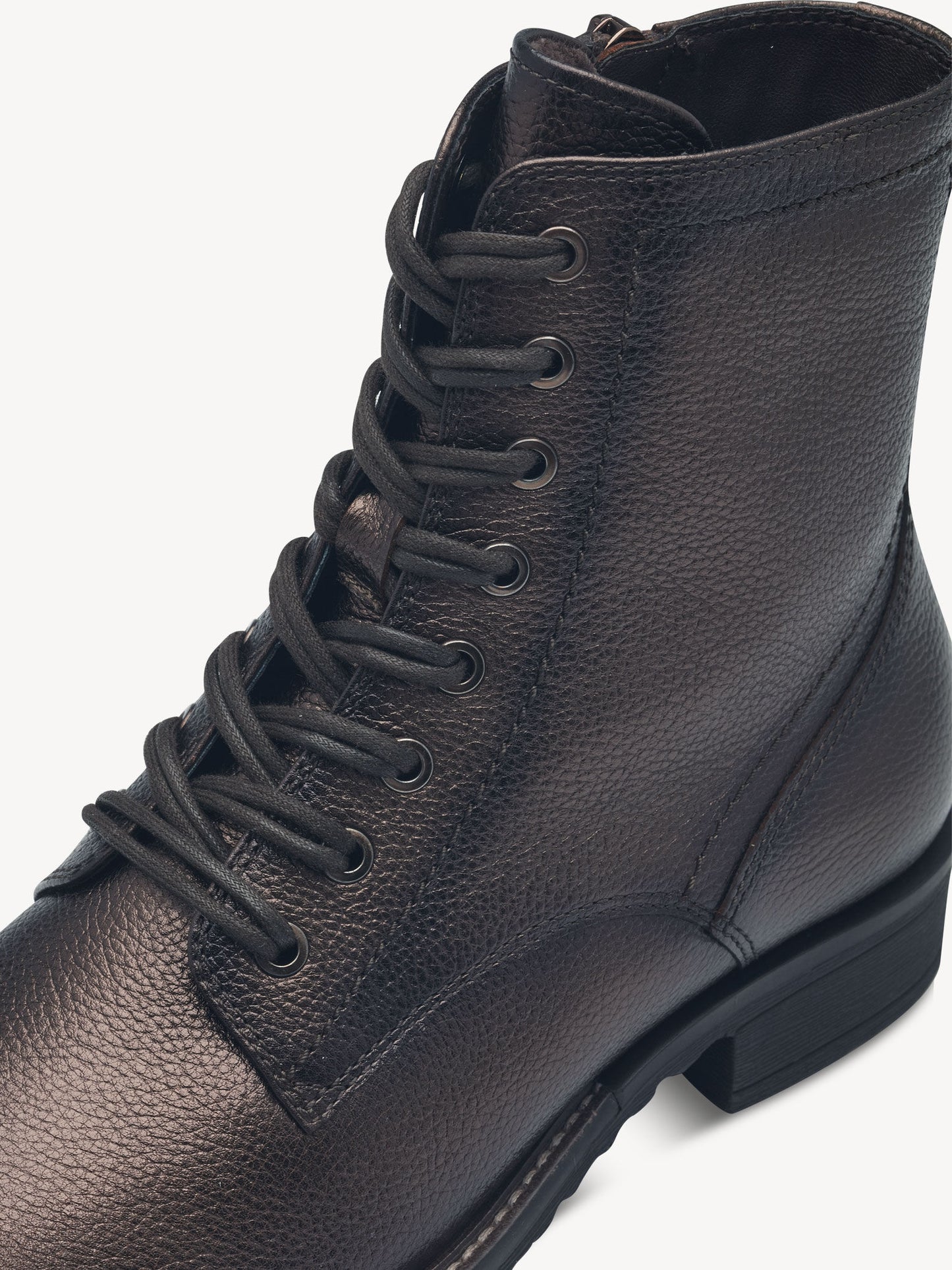 Tamaris Women's 1-25812-41 Leather Ankle Boots Mocca Metallic Brown