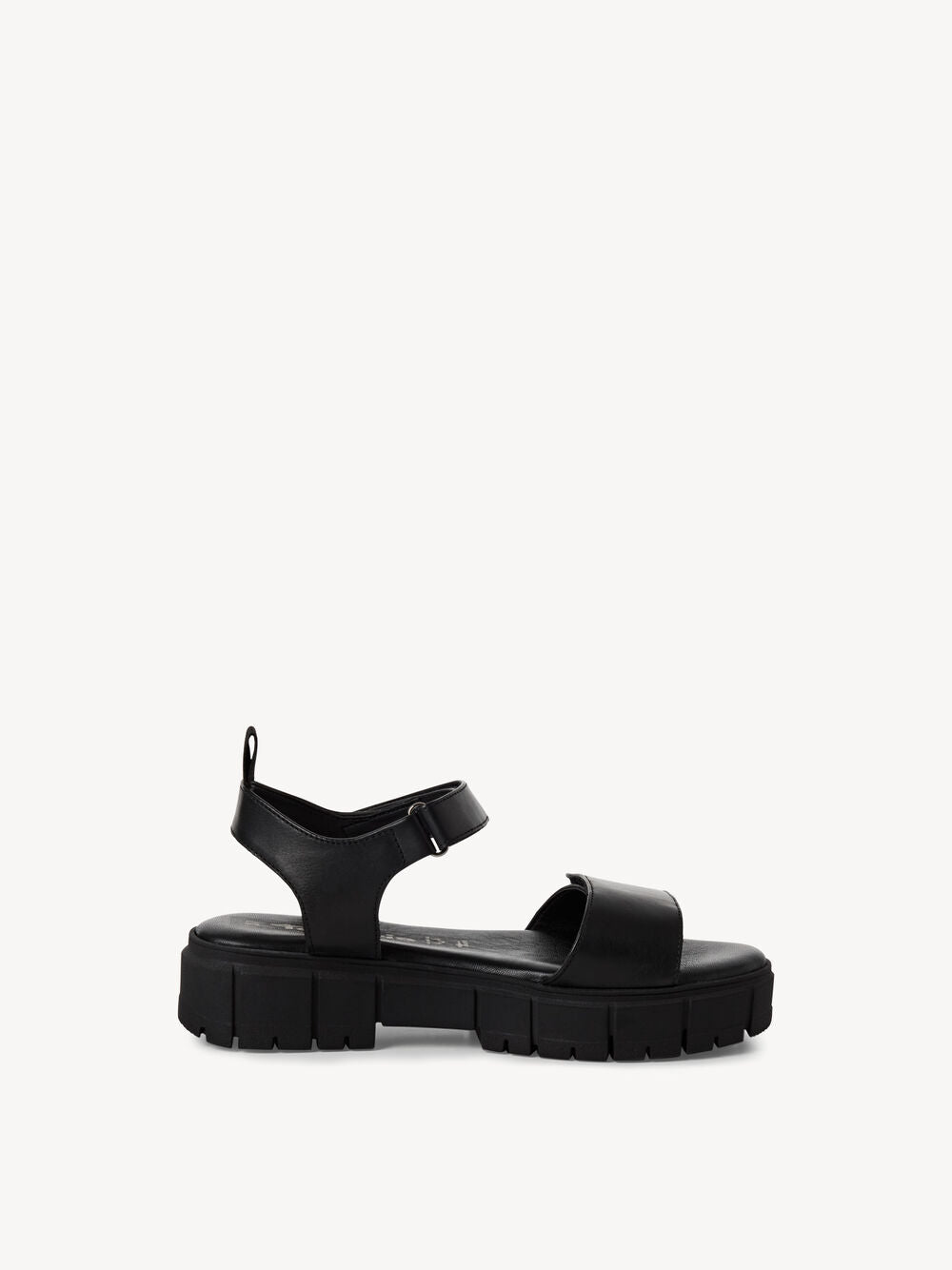 Tamaris Women's 1-28209-44 Leather Heeled Sandals Black