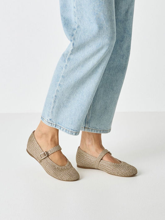 Tamaris Women's 1-22125-46 Ballet Loafer Shoes Bronze Metallic