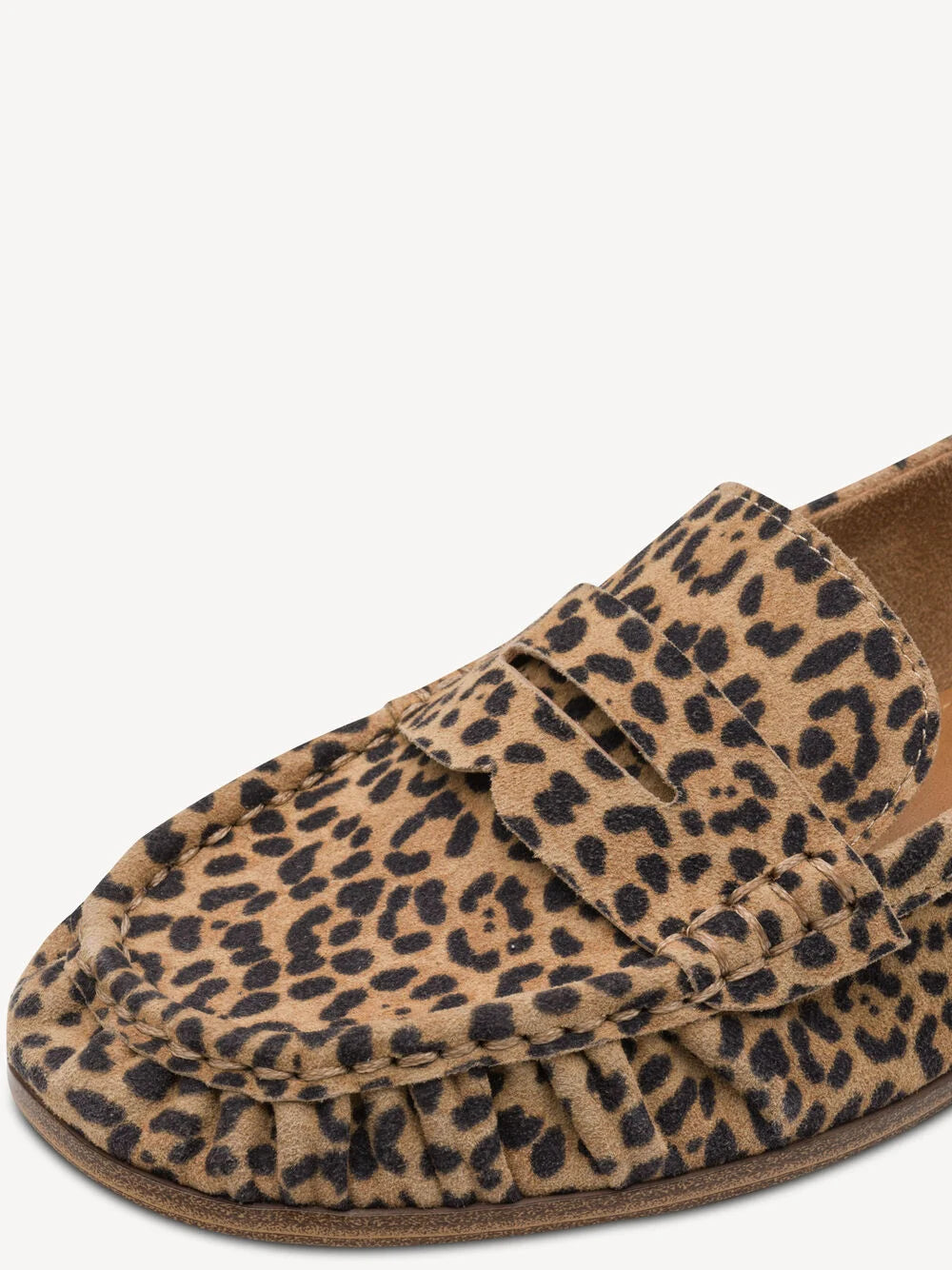 Tamaris Women's 1-24204-46 Leather Slipper Loafer Shoes Leopard Print