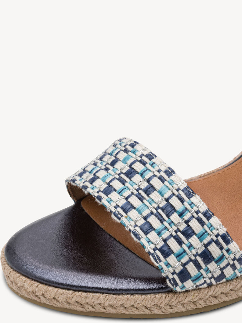 Tamaris Women's 1-28376-46 Heeled Sandals Blue Combi