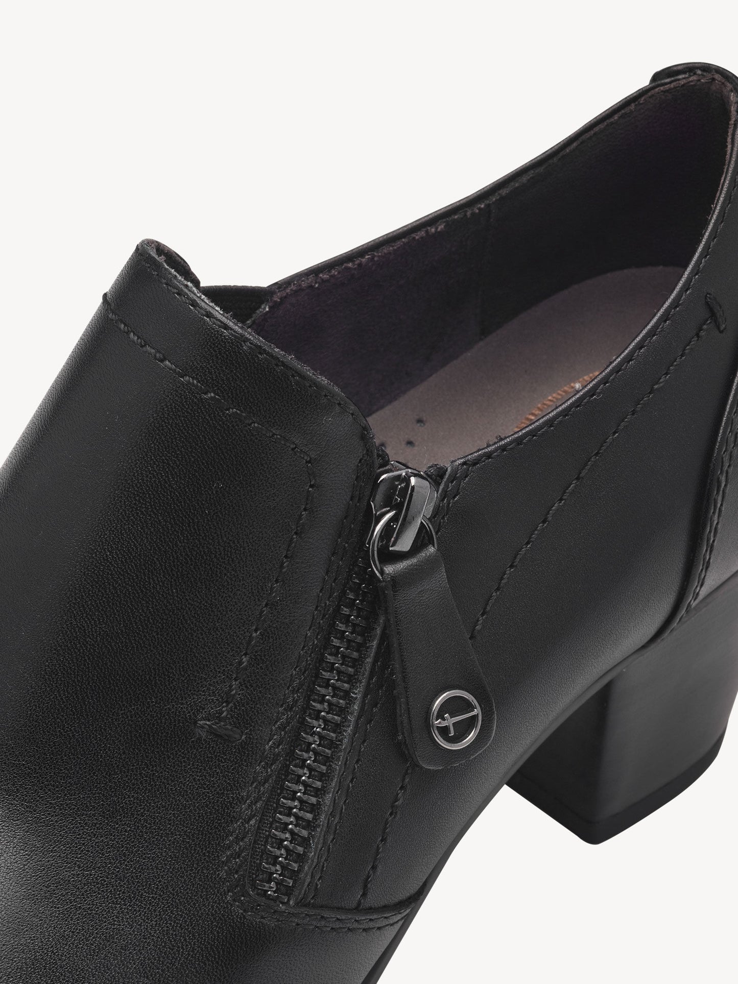 Tamaris Women's 8-84401-43 Trotteur Leather Heel Shoes Black