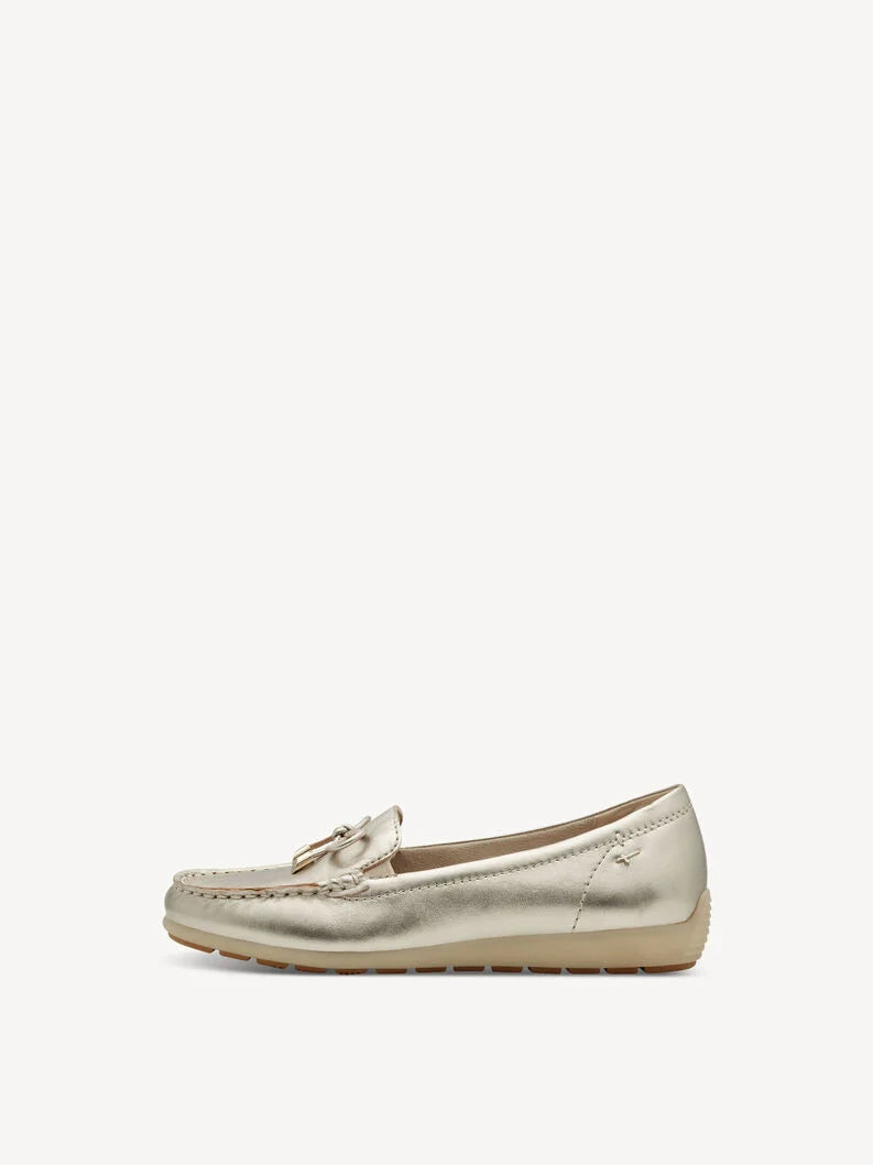 Tamaris Women's 8-84600-44 Leather Slipper Shoes Light Gold