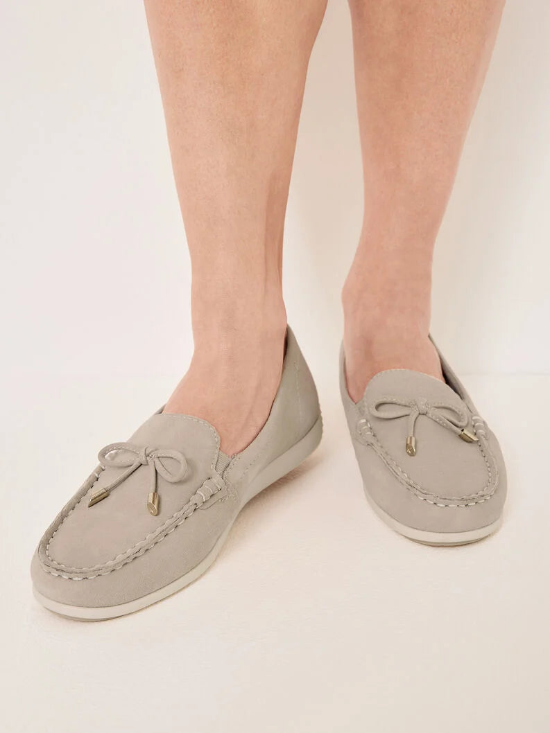 Tamaris Women's 8-84600-44 Leather Slipper Shoes Beige Suede