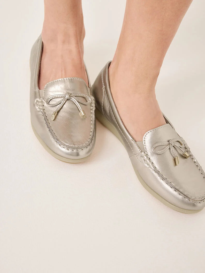 Tamaris Women's 8-84600-44 Leather Slipper Shoes Light Gold