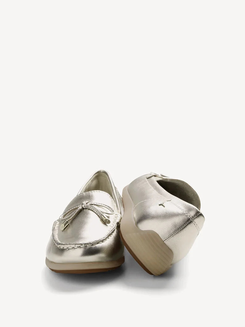 Tamaris Women's 8-84600-44 Leather Slipper Shoes Light Gold