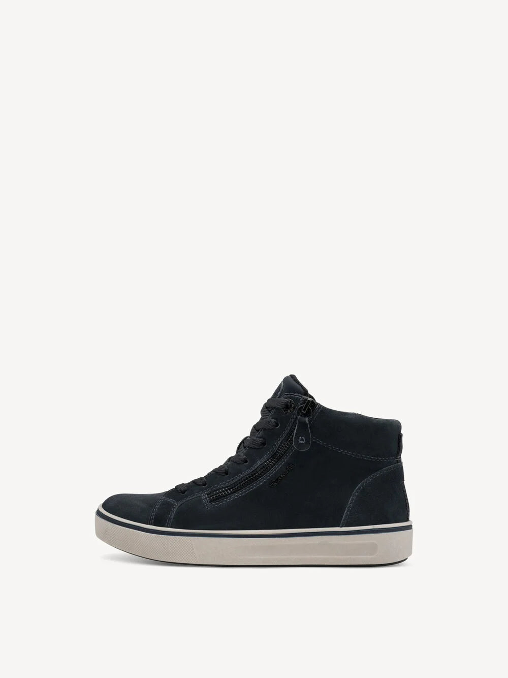 Tamaris Women's 8-85211-43 Suede Leather Boot Sneakers Navy Blue