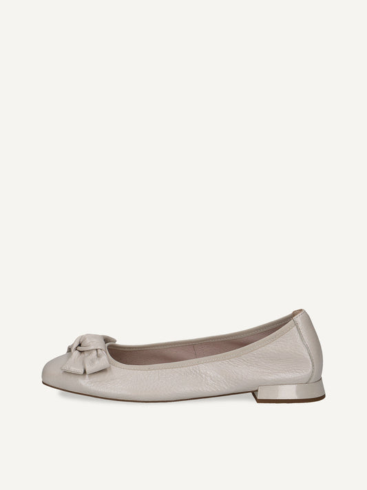Caprice Women's 9-22105-42 Leather Slip-On Ballet Shoes Pearl Deer