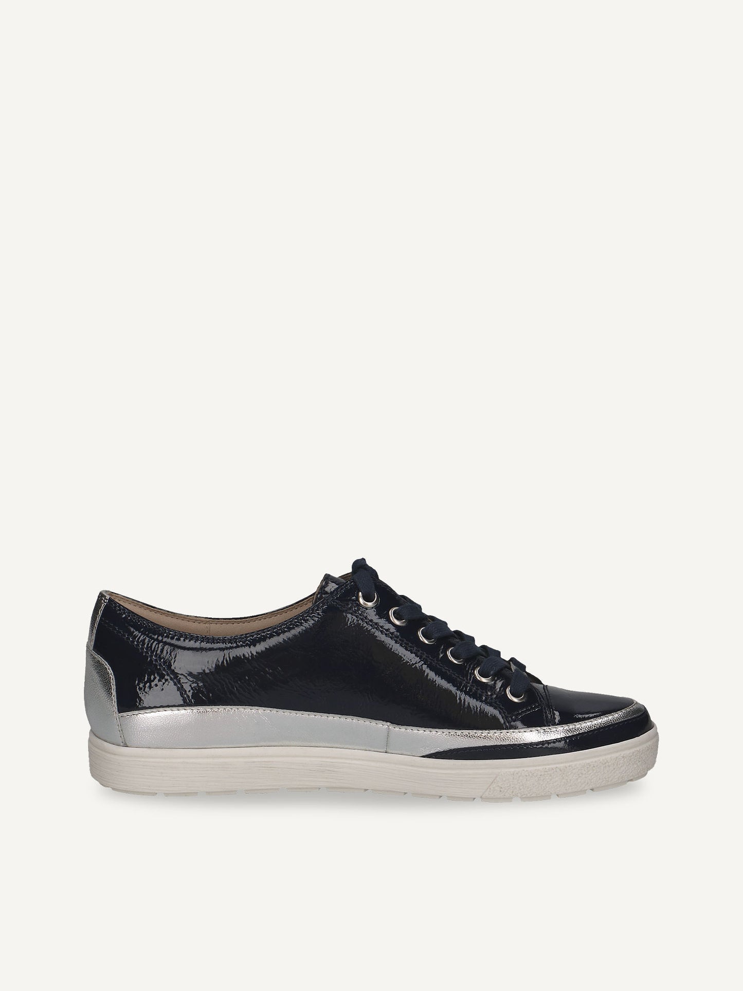 Caprice Women's 9-23654-42 Casual Leather TrainersOcean Blue Combi