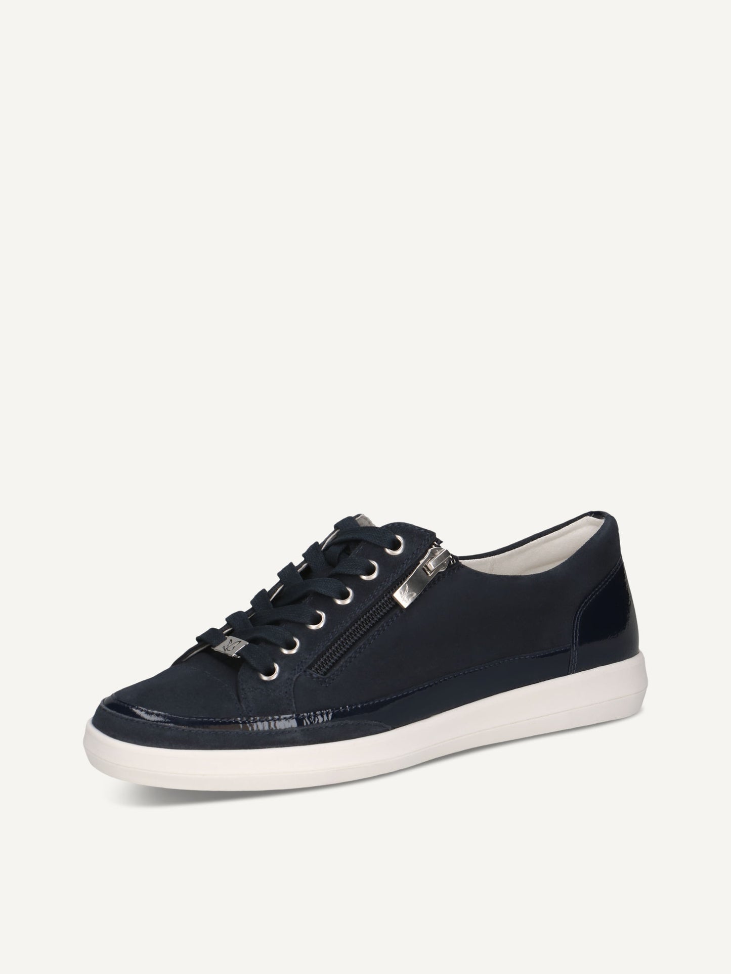 Caprice Women's 9-23706-44 880 Casual Leather Sneakers Ocean Blue Combi