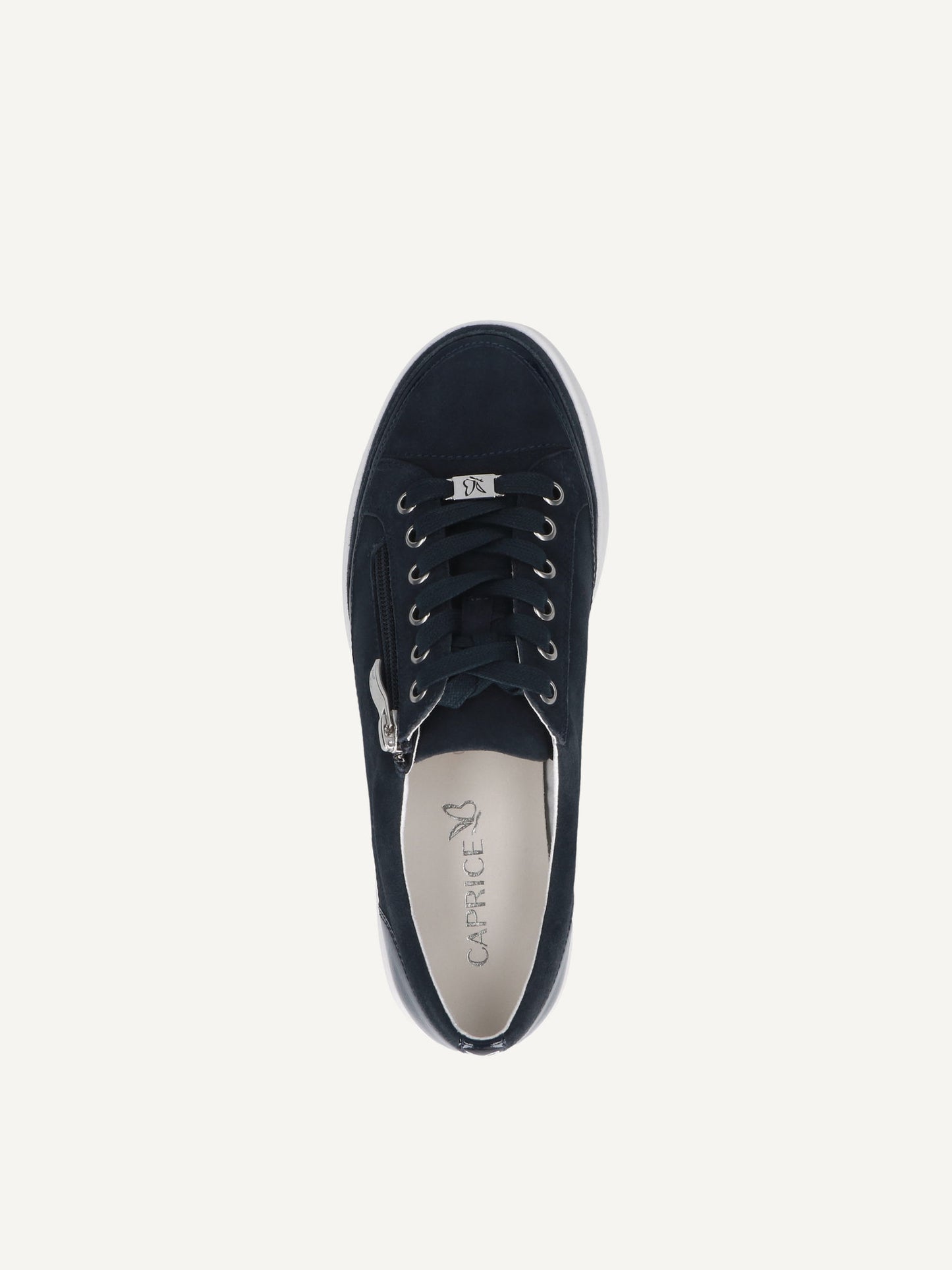 Caprice Women's 9-23706-44 880 Casual Leather Sneakers Ocean Blue Combi