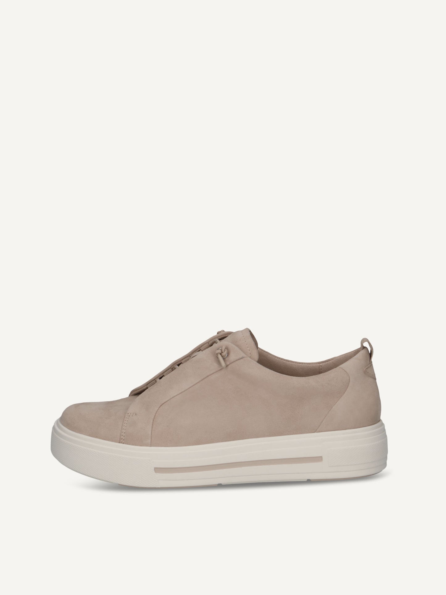 Caprice Women's 9-23709-44 318 Casual Leather Trainers Sand Suede