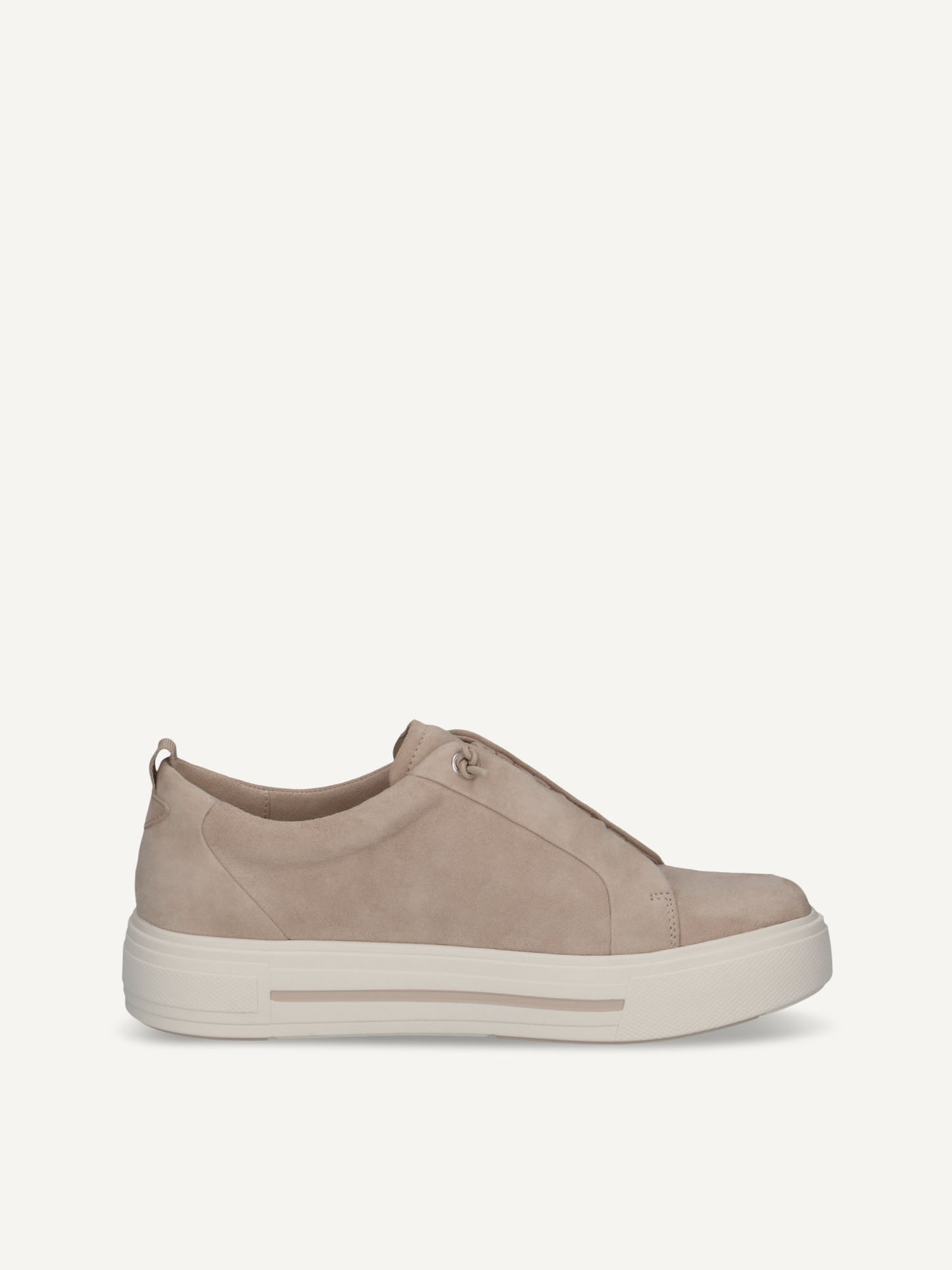 Caprice Women's 9-23709-44 318 Casual Leather Trainers Sand Suede