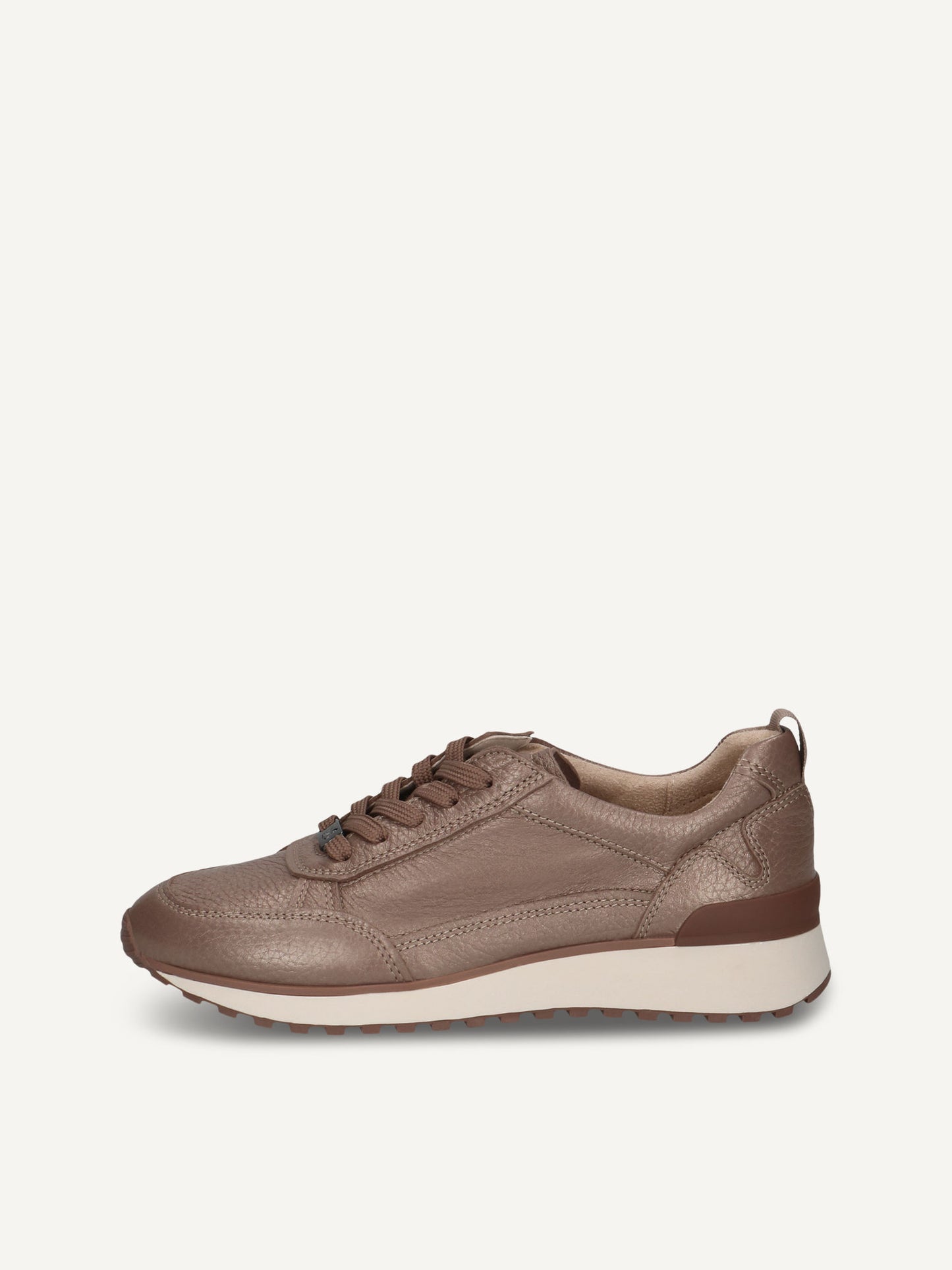 Caprice Women's 9-23711-43 Leather Lace-Up Sneaker Shoes Titan Deer