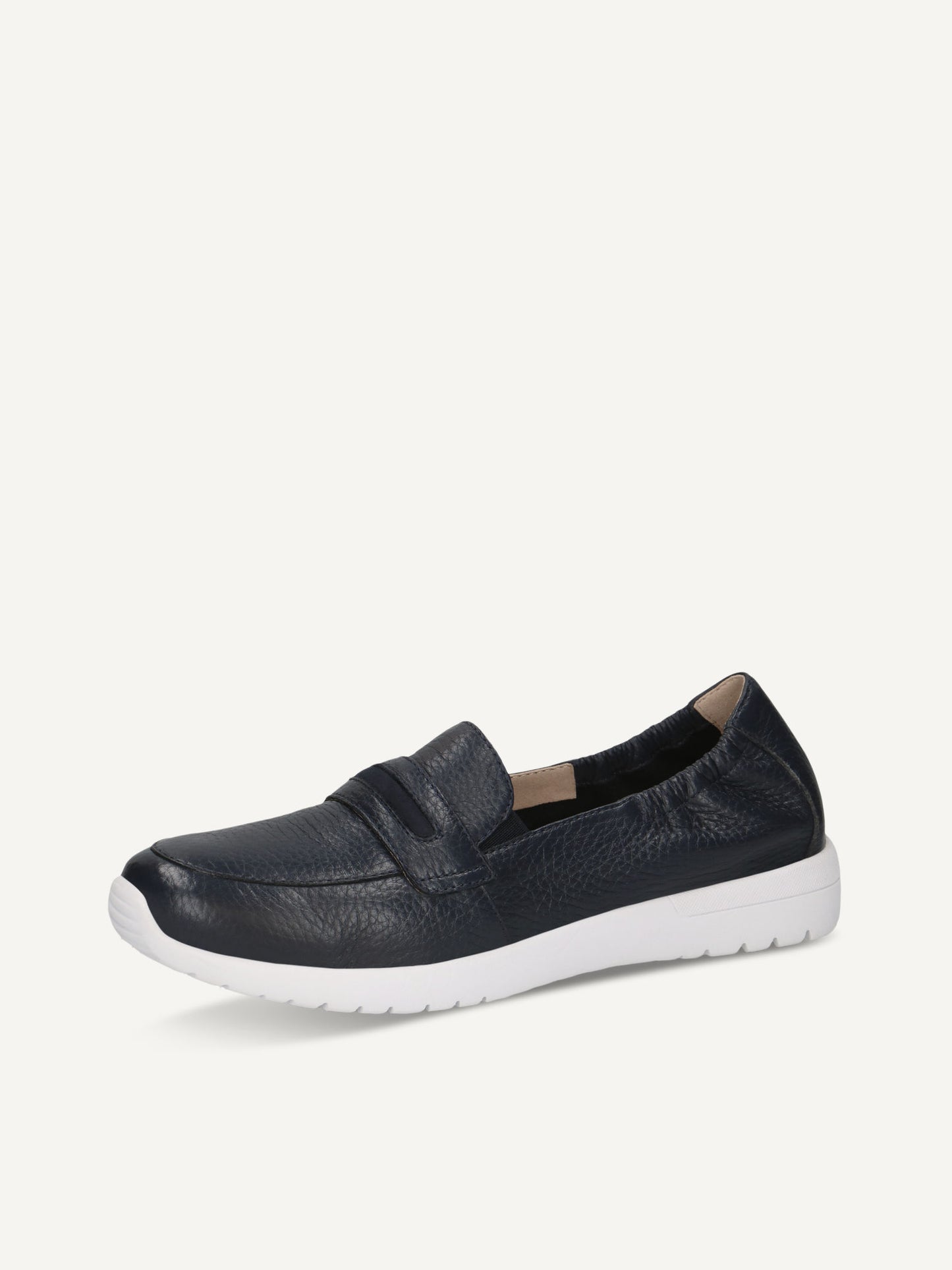 Caprice Women's 9-24702-44 877 Leather Slip-On Loafers Shoes Ocean Blue