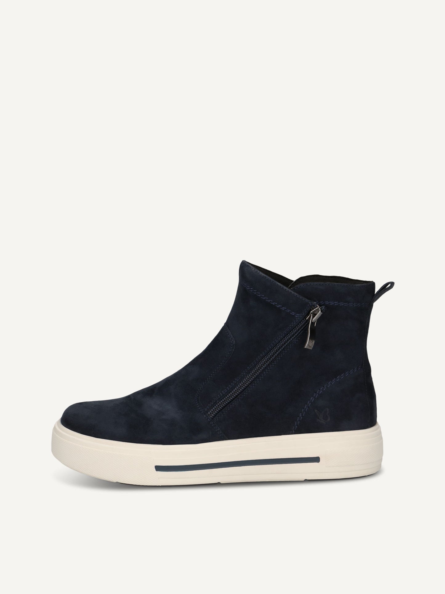 Caprice Women's 9-25451-45 Leather Suede Ankle Boots Ocean Blue