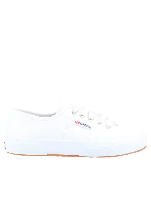 Superga Women's 2750 Tumbled Leather Classic Sneakers White