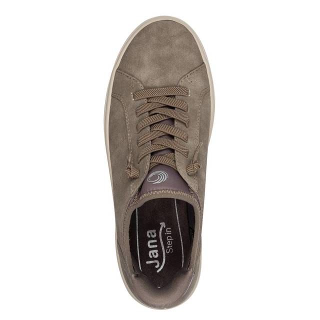 Jana Women's 8-23764-45 Softline Lace-Up Sneakers Stone
