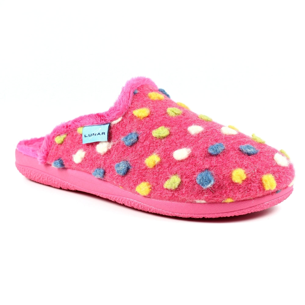Lunar Women's KLA126 Montreal Mule Slippers Pink