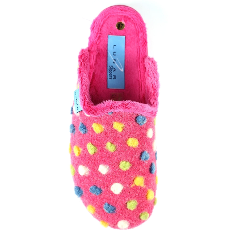 Lunar Women's KLA126 Montreal Mule Slippers Pink