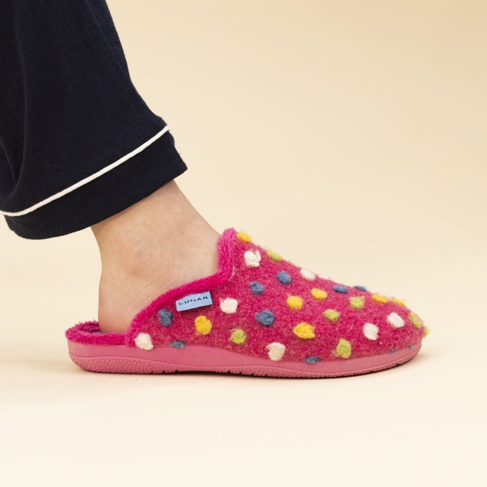 Lunar Women's KLA126 Montreal Mule Slippers Pink