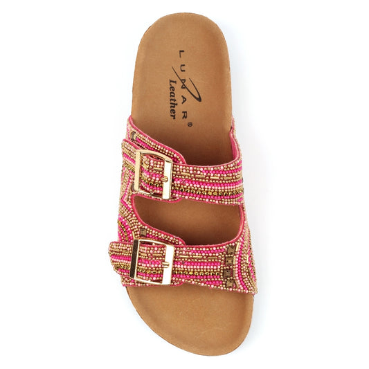 Lunar Women's JLC010 PK Skyrise Sandals Pink