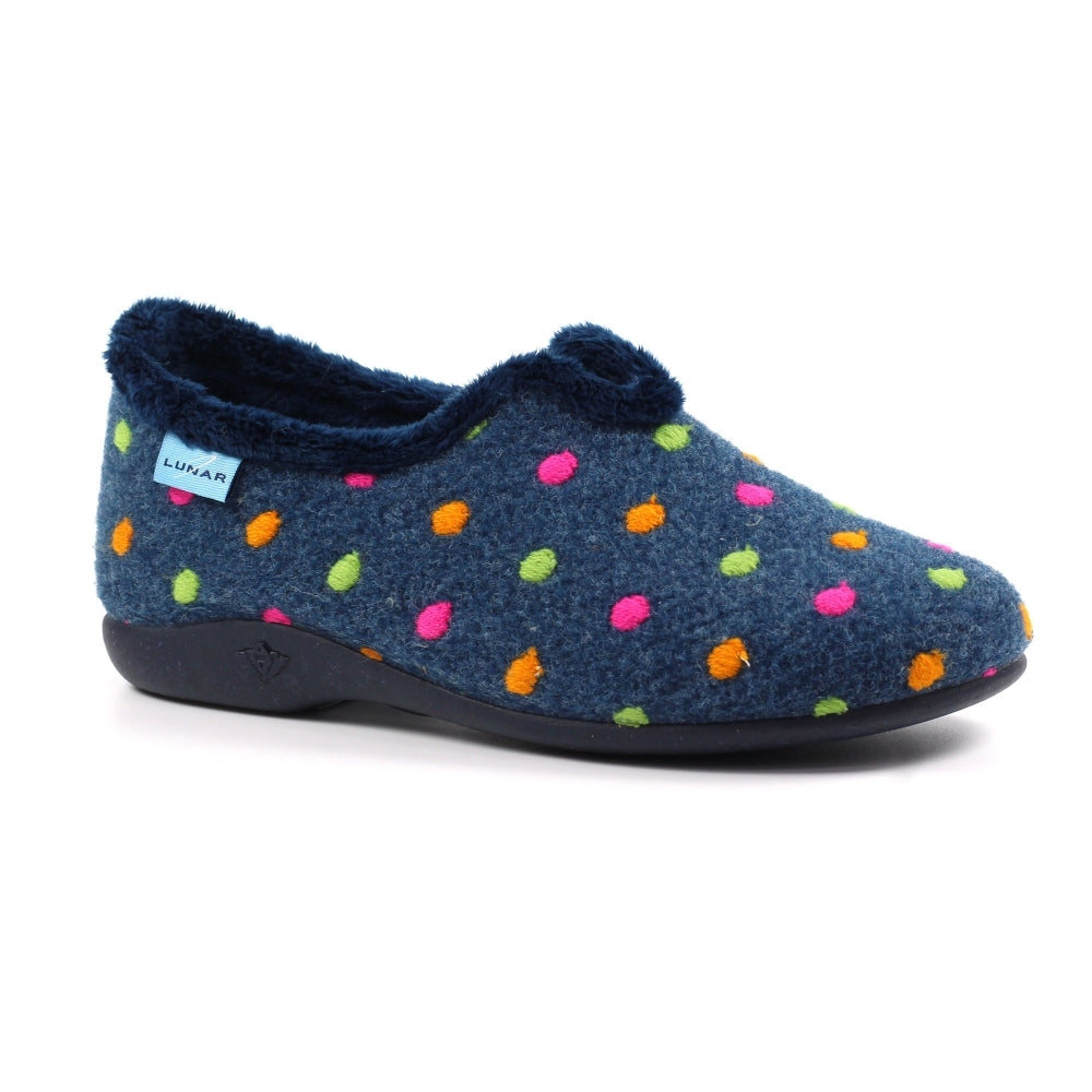 Lunar Women's KLA220 Studio Full Slippers Navy Blue