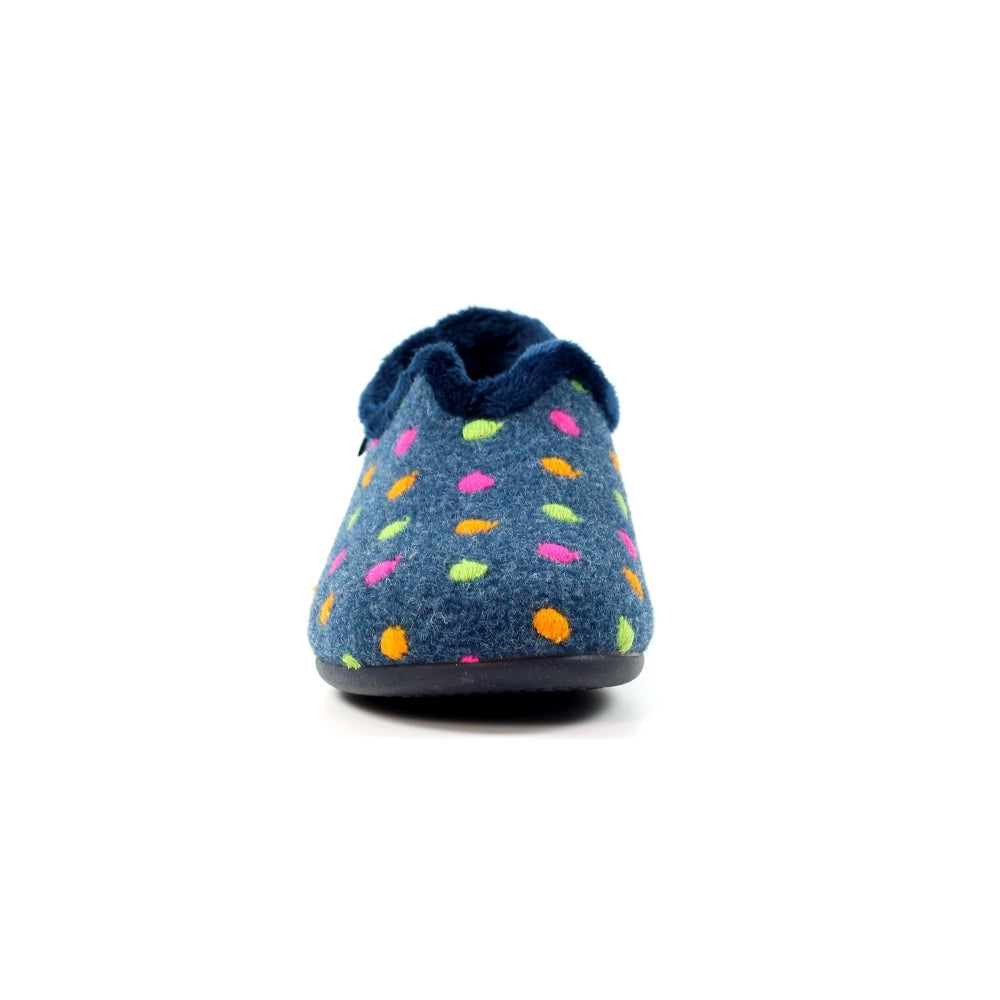Lunar Women's KLA220 Studio Full Slippers Navy Blue