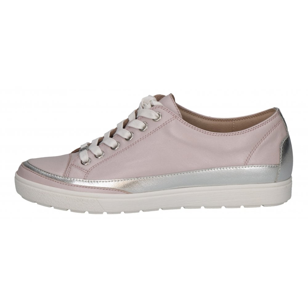Caprice Women's 9-23654-42 58D Casual Leather Trainers Light Purple Pearl