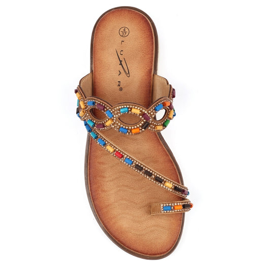 Lunar Women's - JLH557 CM - Zuzu Sandals Camel