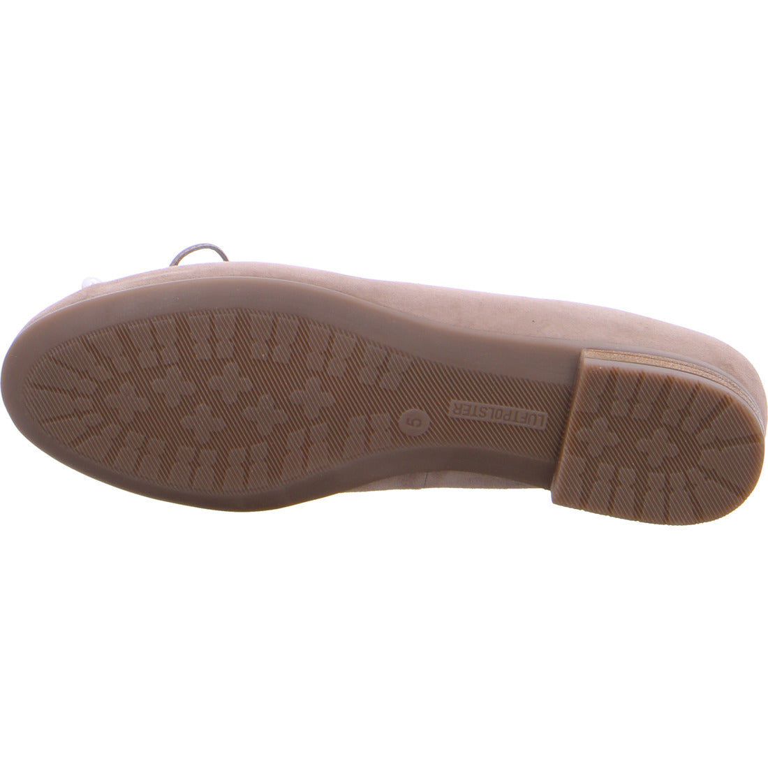 Ara Women's Sardinia Suede Ballet Pumps Flat Shoes Taupe